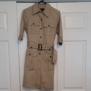 Moda International Khaki Utility Jacket Dress